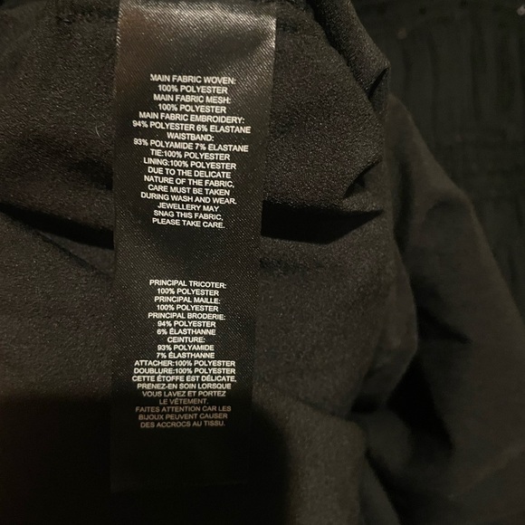 New! Self-Portrait Shirred Chiffon Long Sleeve Sequin Black Mini Dress 🖤 size 10 - Picture 15 of 15